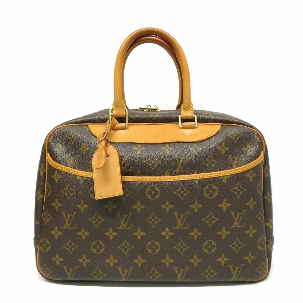 LOUIS VUITTON Deauville Handbag Bowling Vanity Monogram Brown - Picture 1 of 11